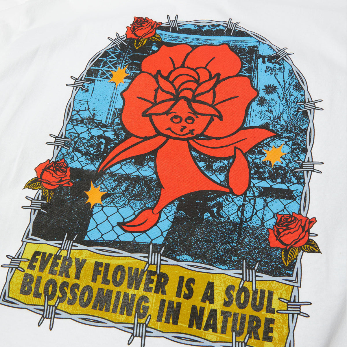 HUF Flower District T-Shirt White