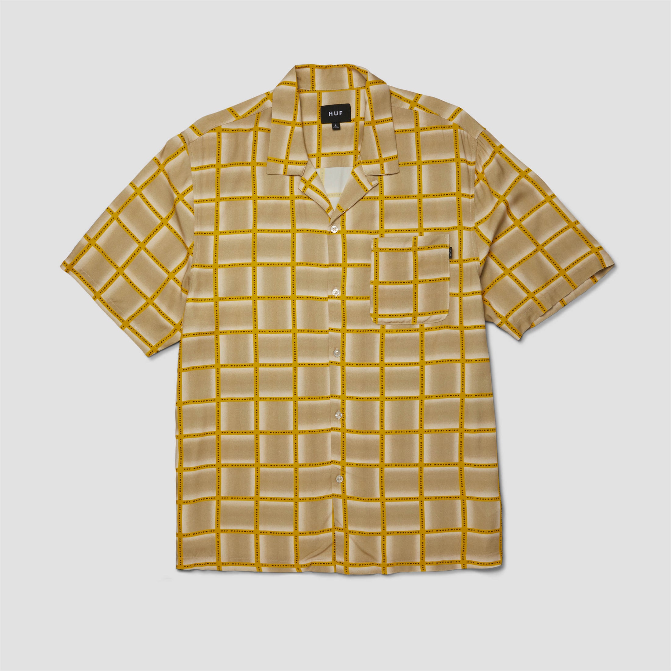 HUF Flynn Shortsleeve Resort Shirt Mustard