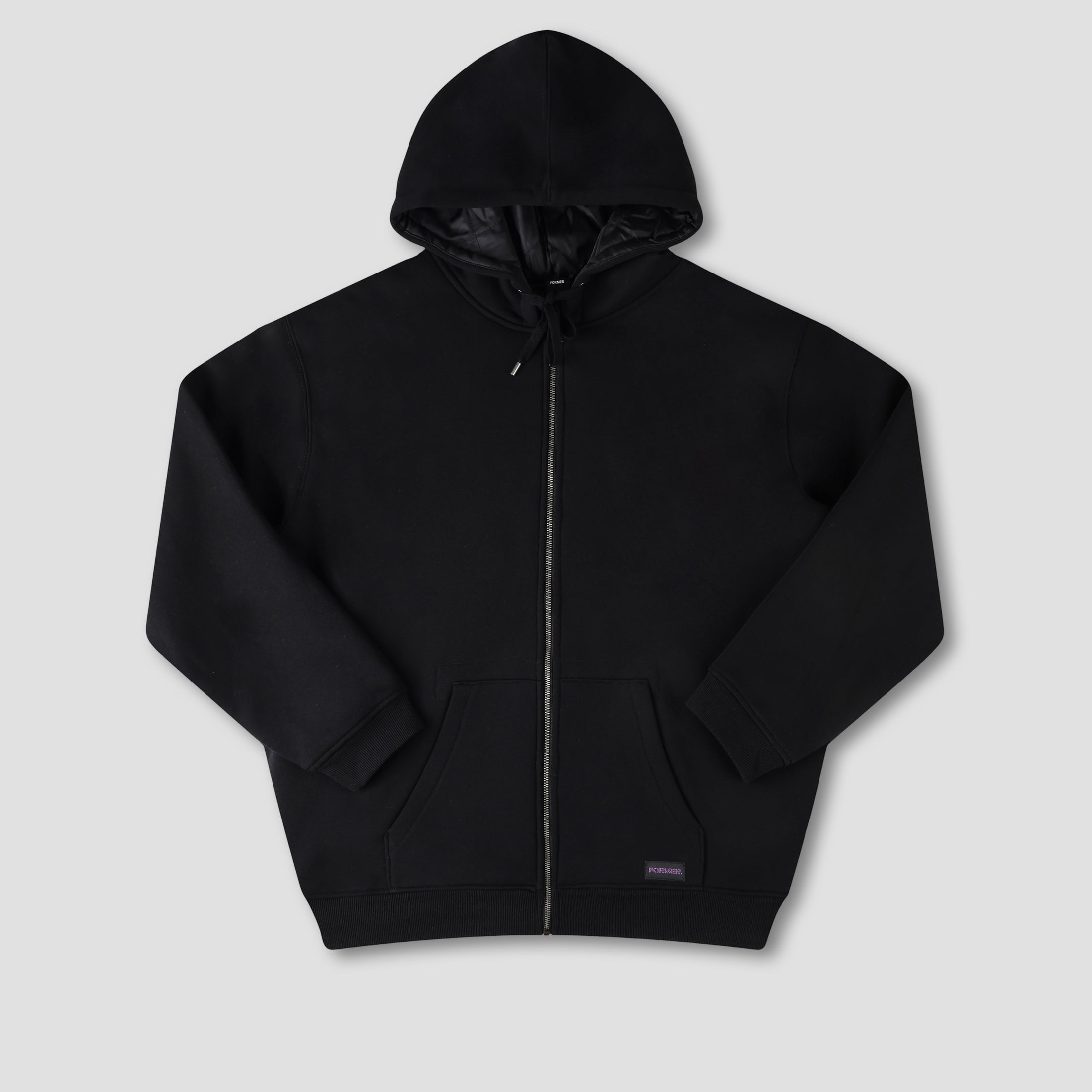 Former Global Mind Lined Zip Hood Black