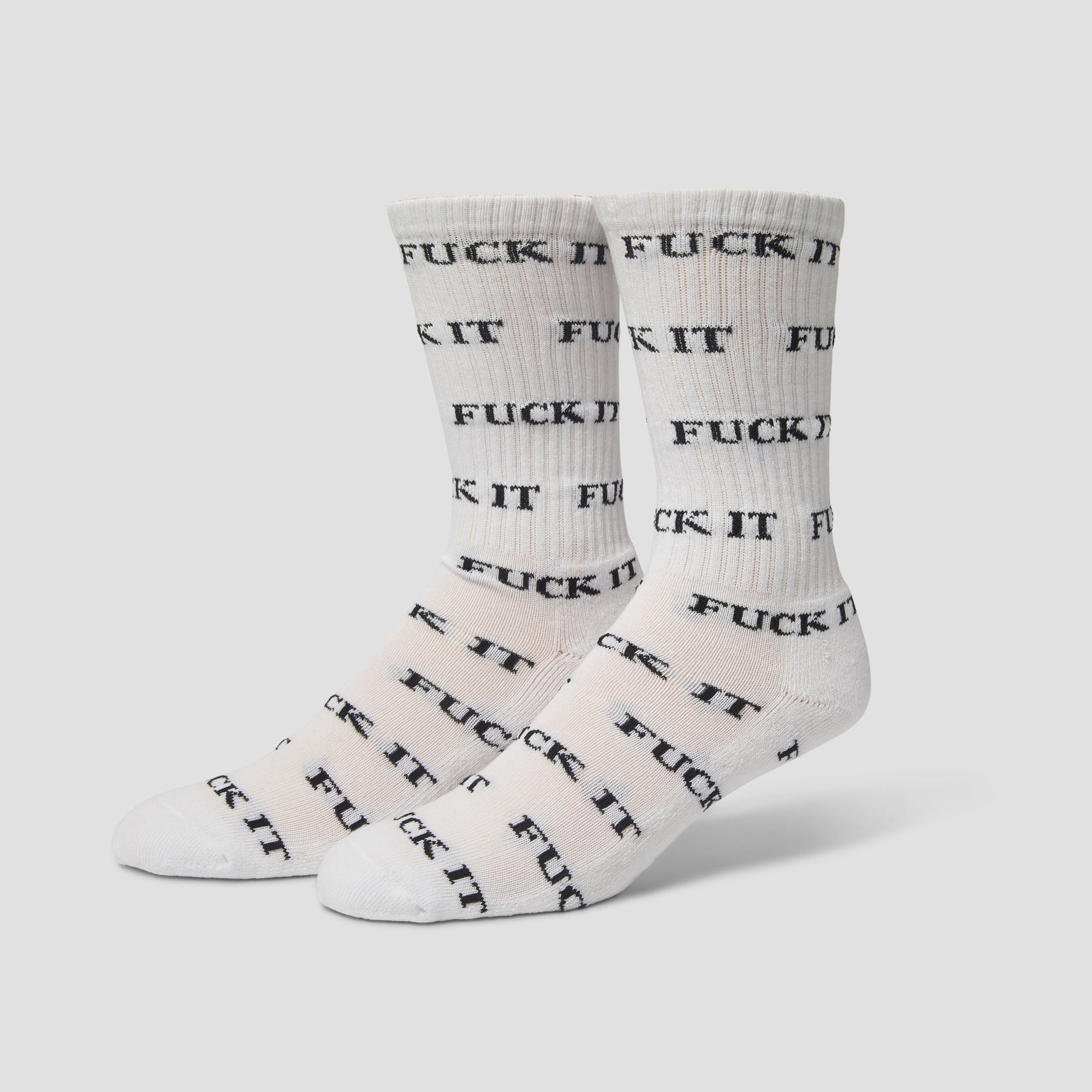 HUF Fuck It 3 Pack Socks White / Black / Heather