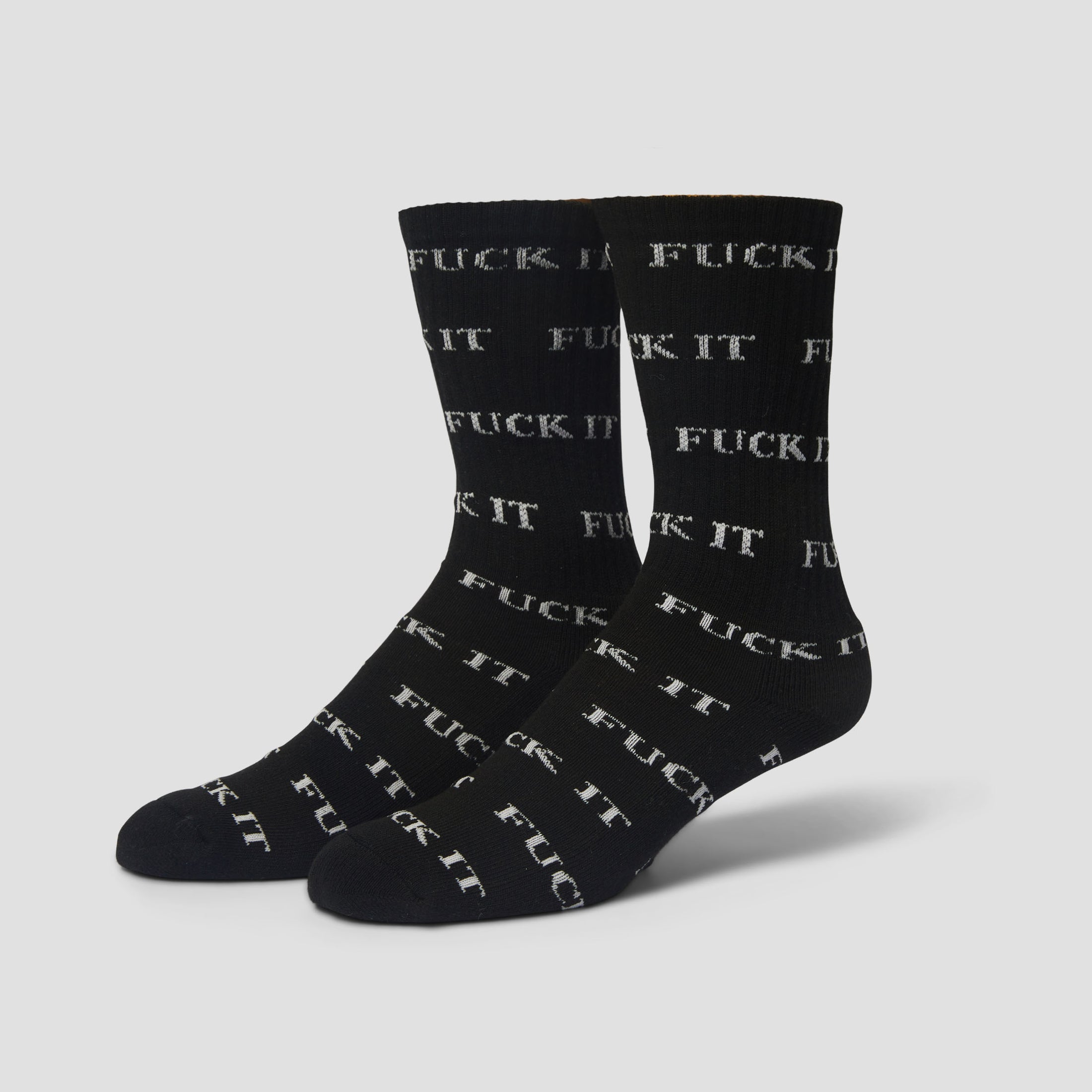 HUF Fuck It 3 Pack Socks White / Black / Heather