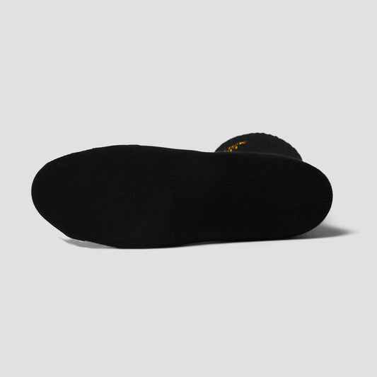 HUF Fuck It Embroidered Sock Black / Gold
