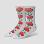 HUF Fuck It Rose Crew Sock White