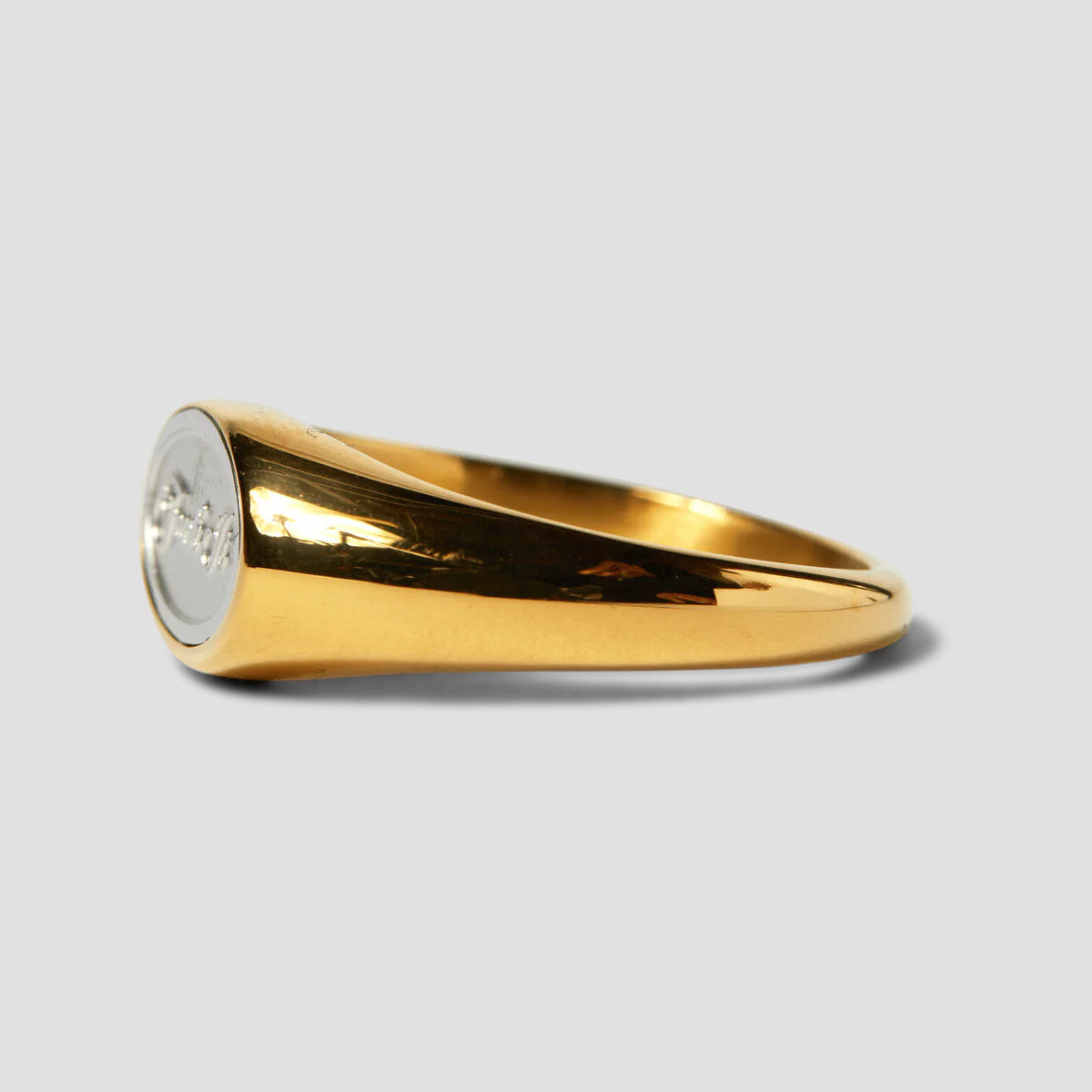 Huf Fuck It Signet Ring Gold