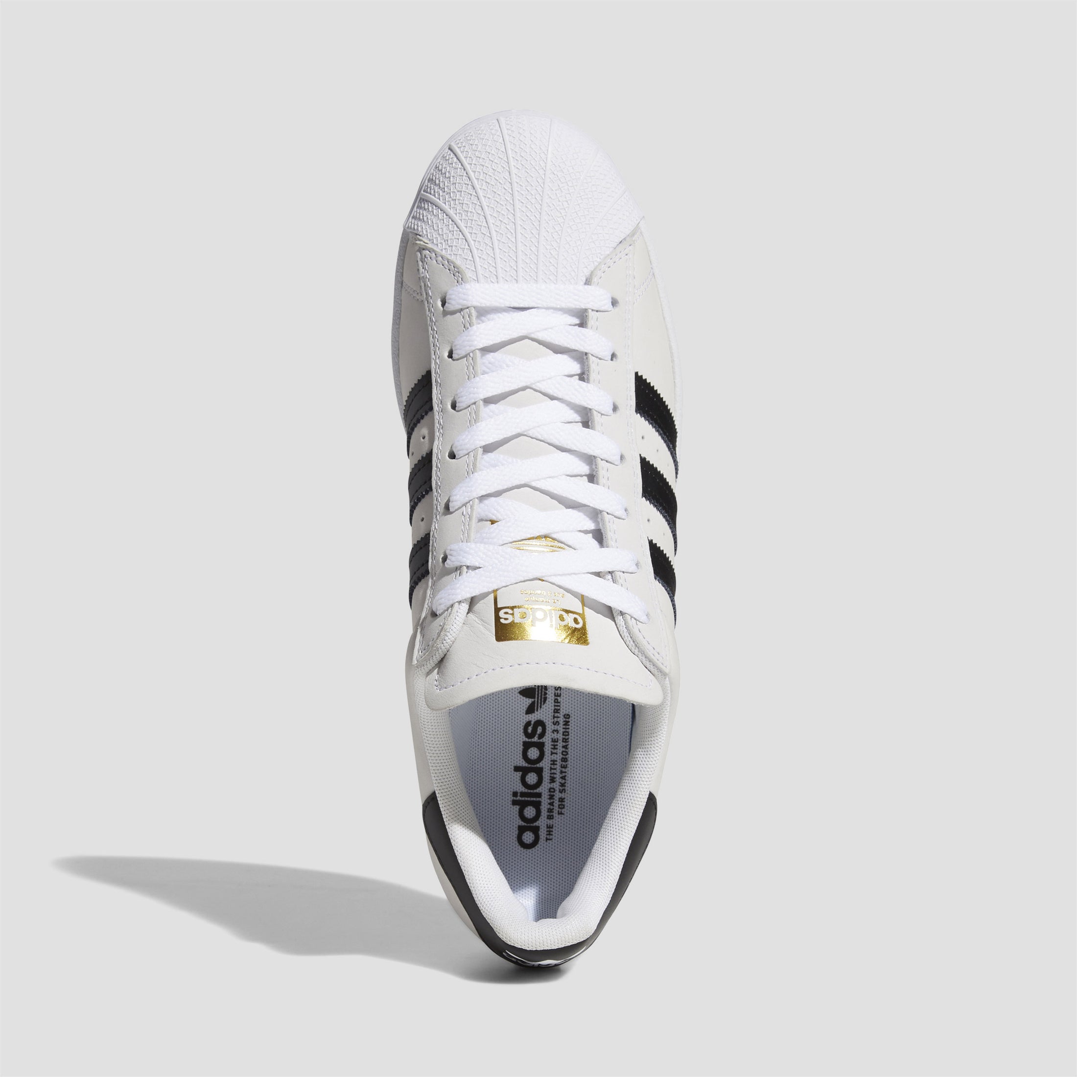 Adidas Skateboarding Superstar Core Black Cloud White Gold