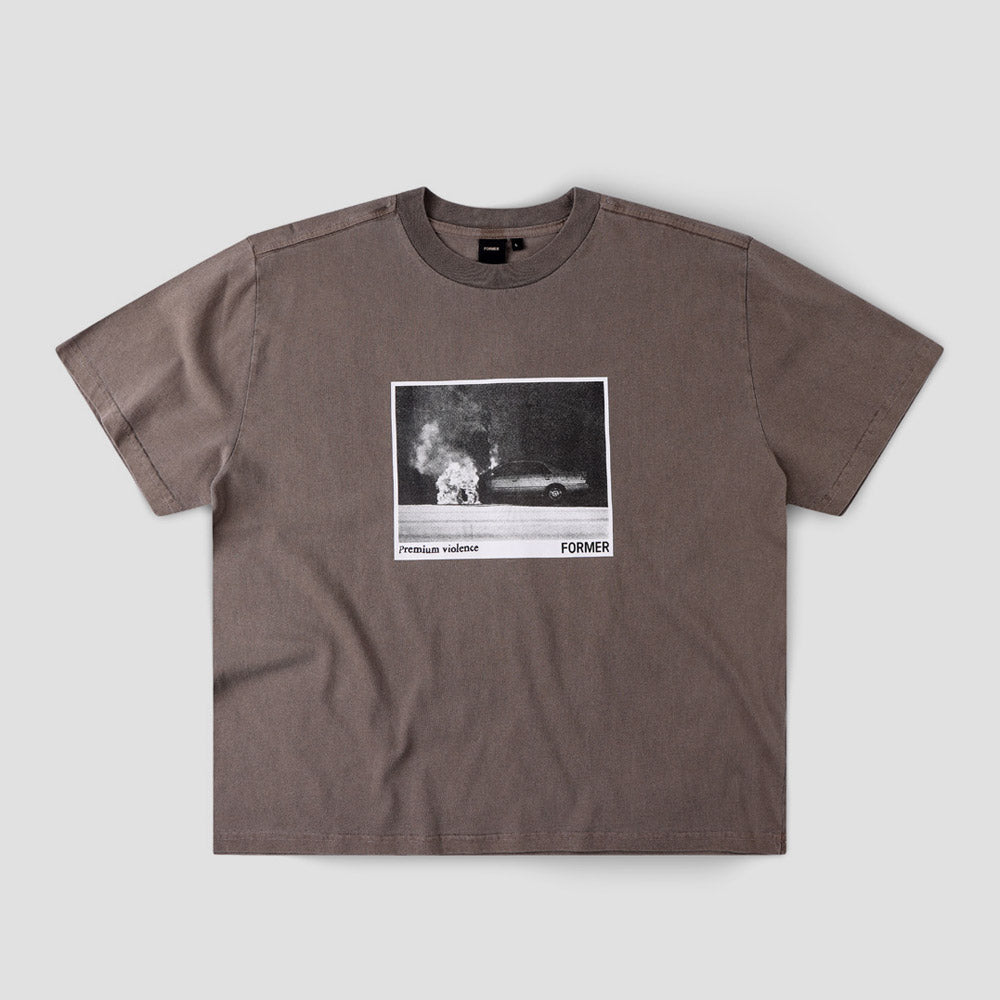 Former Ignite Boxy T-Shirt Washed Brown