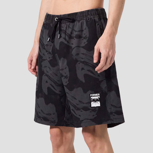 Former Swans Distort 18" Swim Trunks Black