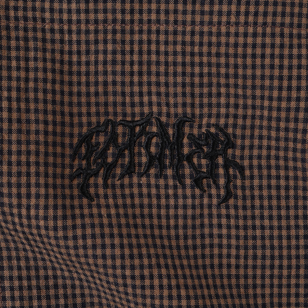 Former Vivian Check Shortsleeve Shirt Brown