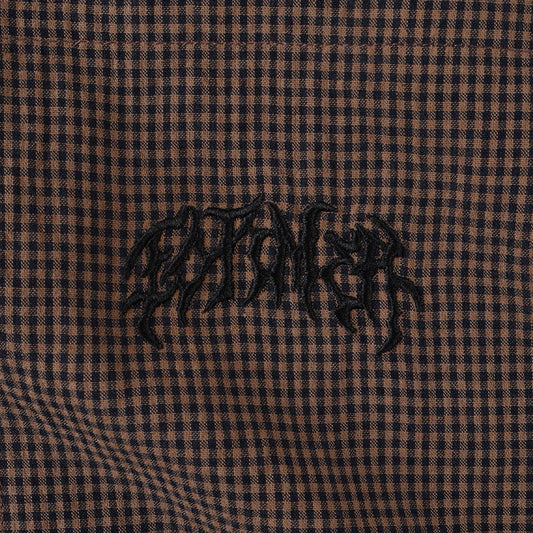 Former Vivian Check Shortsleeve Shirt Brown
