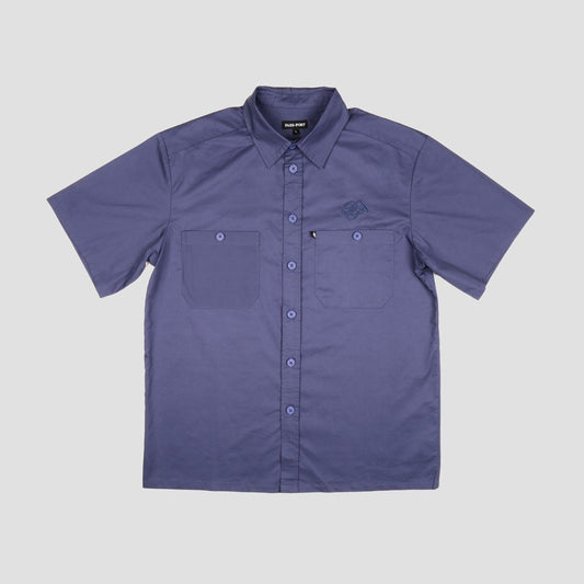 Passport Workers Banner Shortsleeve Shirt French Navy