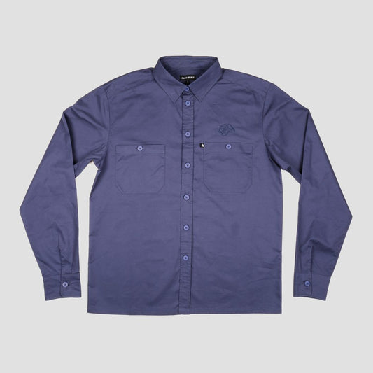 Passport Workers Banner Longsleeve Shirt French Navy