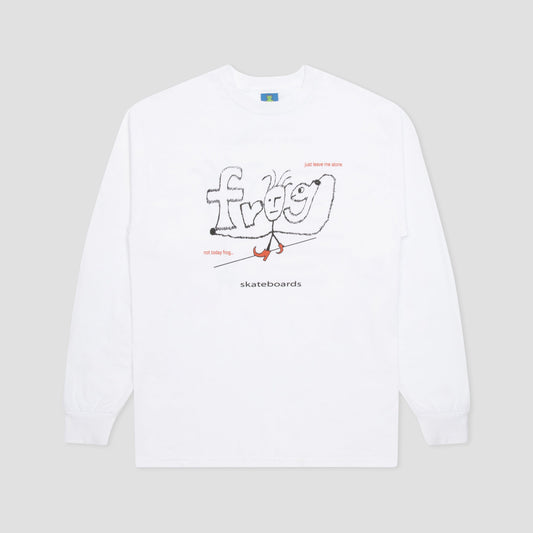 Frog Evil Frog Anxiety Long sleeve T-Shirt White