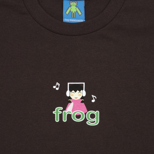Frog I'm Not Listening T-Shirt Brown