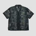 Load image into Gallery viewer, HUF Global Currency Shortsleeve Lace Shirt Black

