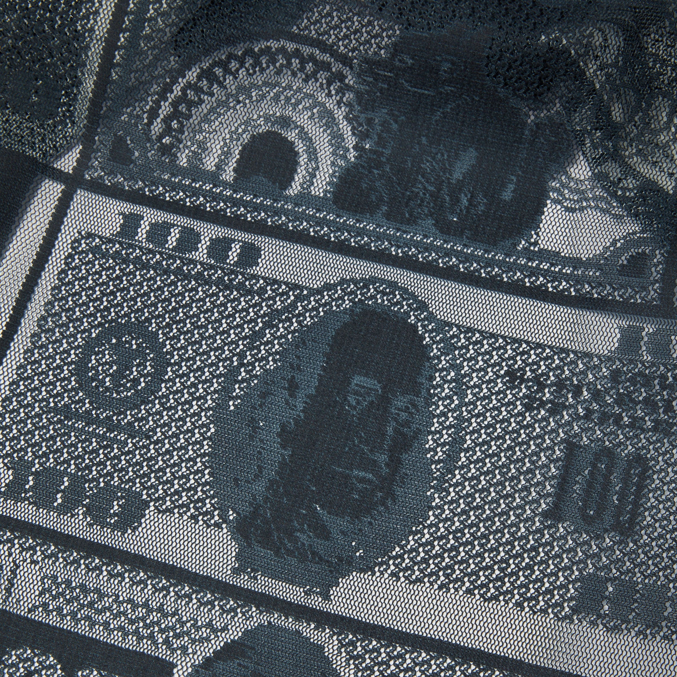 HUF Global Currency Shortsleeve Lace Shirt Black