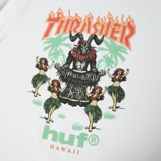HUF x Thrasher Goat Luau T-Shirt White