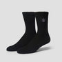 HUF Green Buddy Embroidered Sock Black