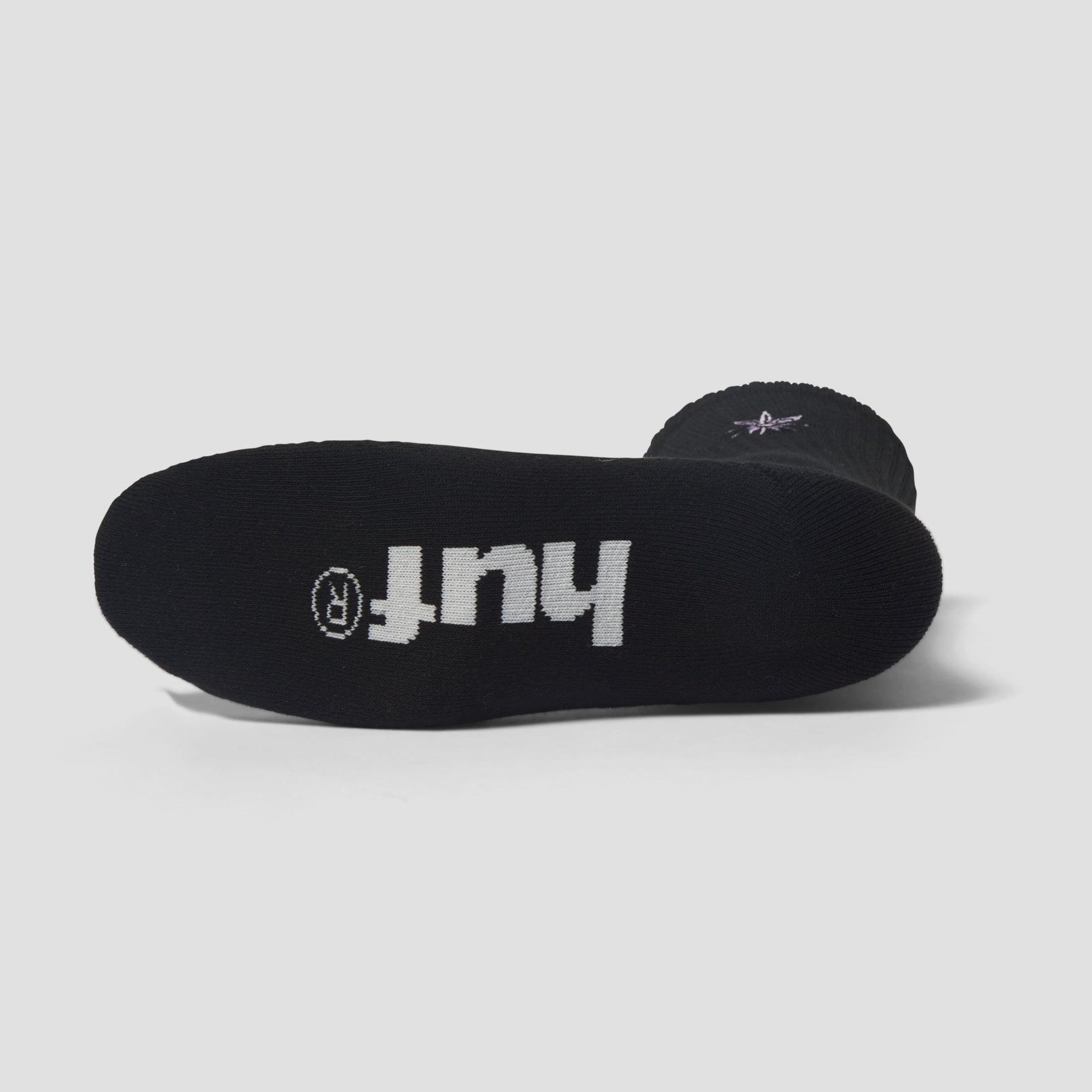 HUF Green Buddy Embroidered Sock Black