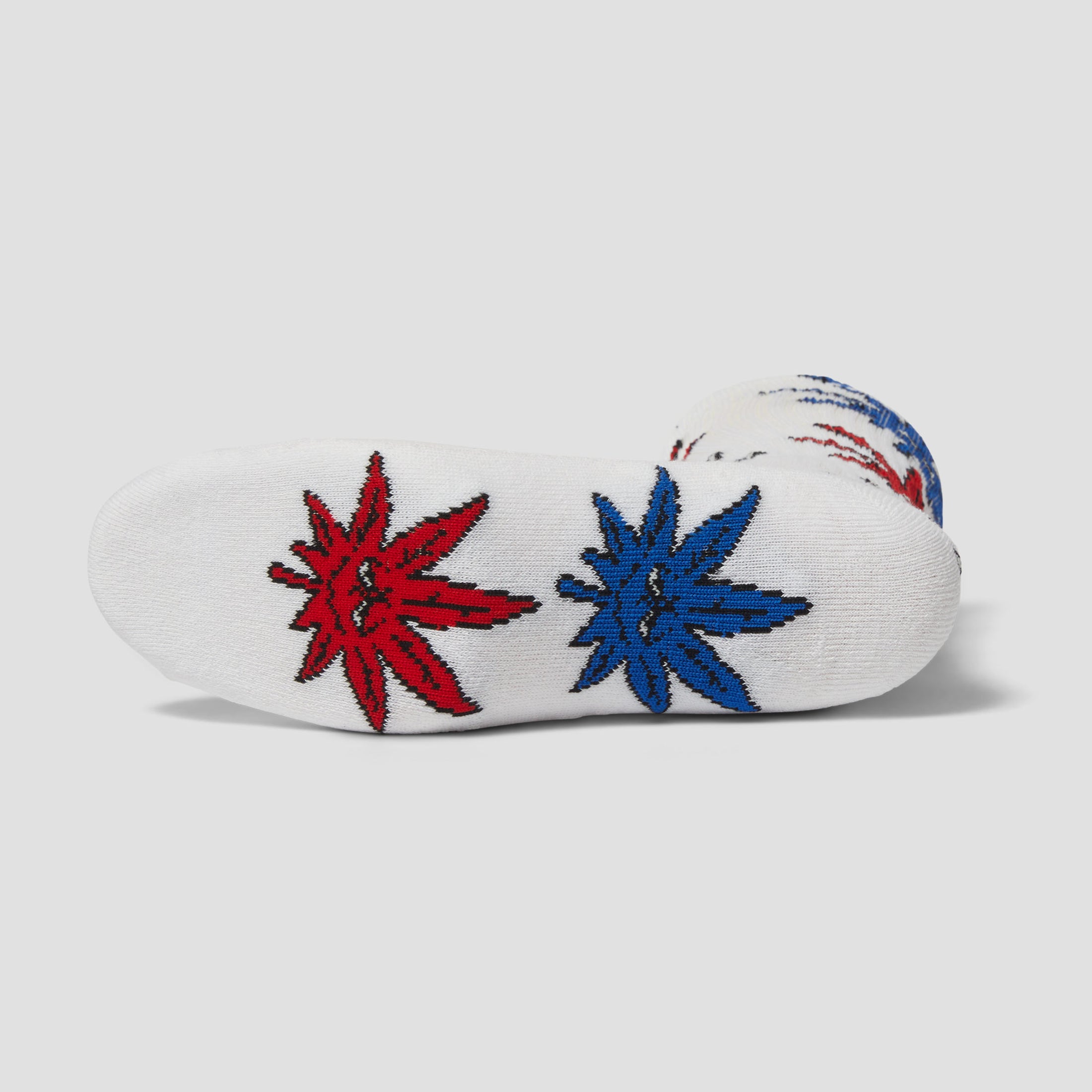 HUF Green Buddy Multi Sock White