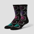 Load image into Gallery viewer, HUF Green Buddy Snow Angel Sock Black
