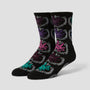 HUF Green Buddy Snow Angel Sock Black