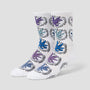 HUF Green Buddy Snow Angel Sock White