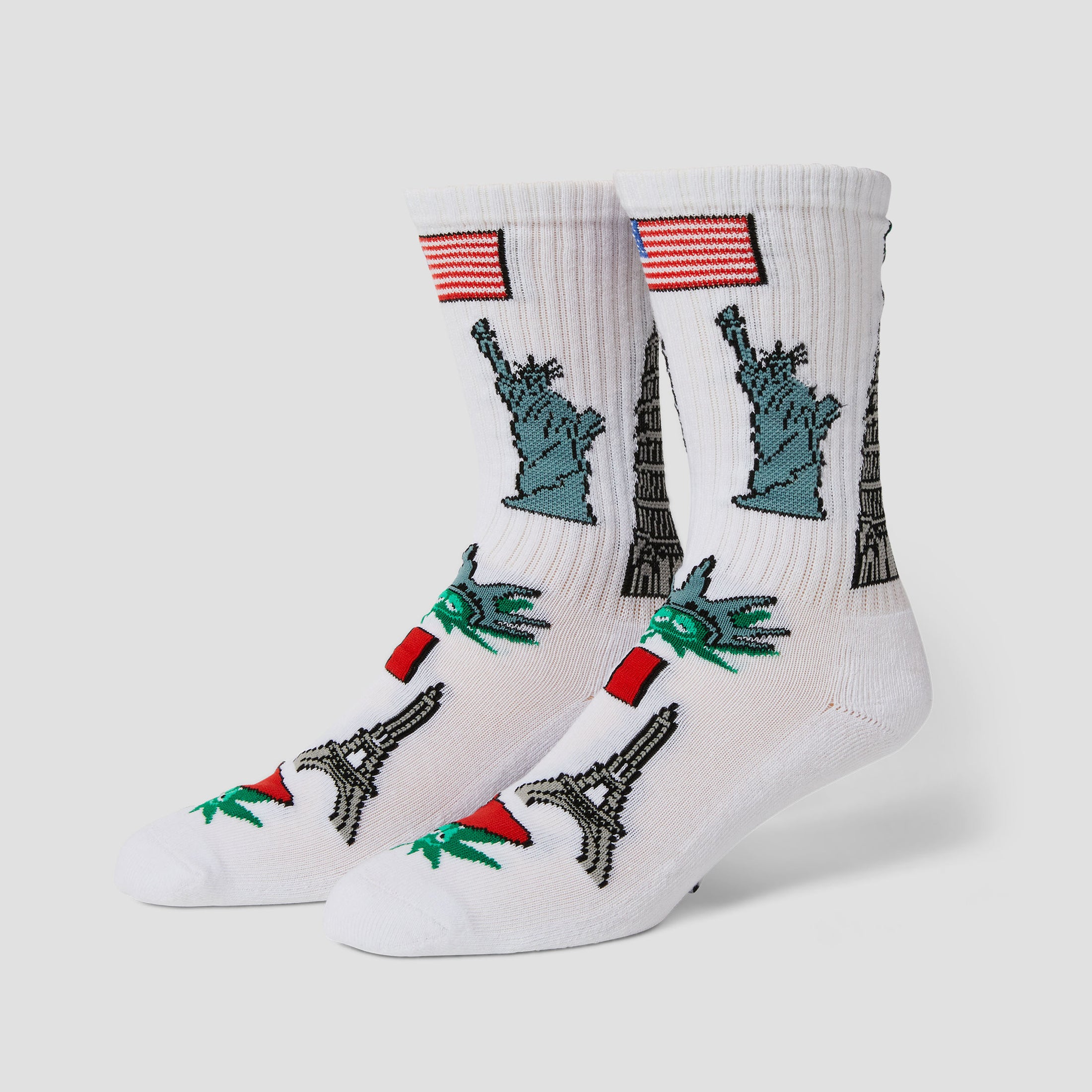 HUF Green Buddy Tourist Sock White
