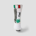 Load image into Gallery viewer, HUF Green Buddy Tourist Sock White
