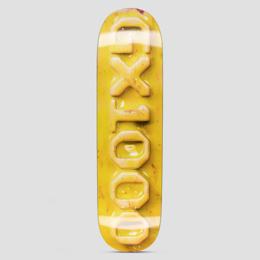 GX1000 8.375 Ceramic OG Logo Skateboard Deck Yellow