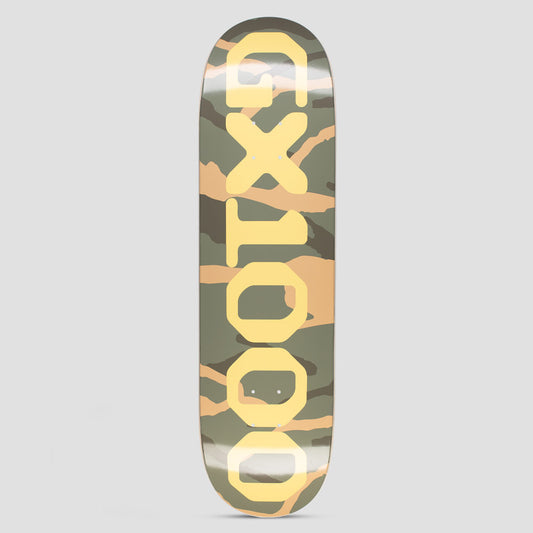 GX1000 8.5 OG Logo Camo Yellow Skateboard Deck