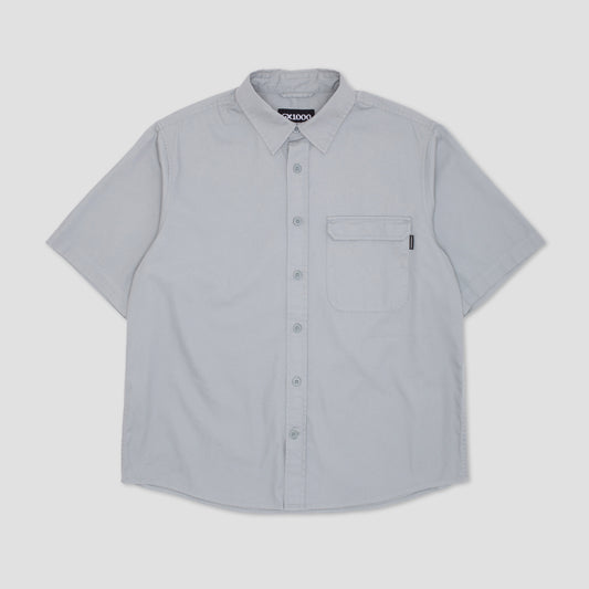 GX1000 Big Pocket Shortsleeve Button Down Shirt Grey