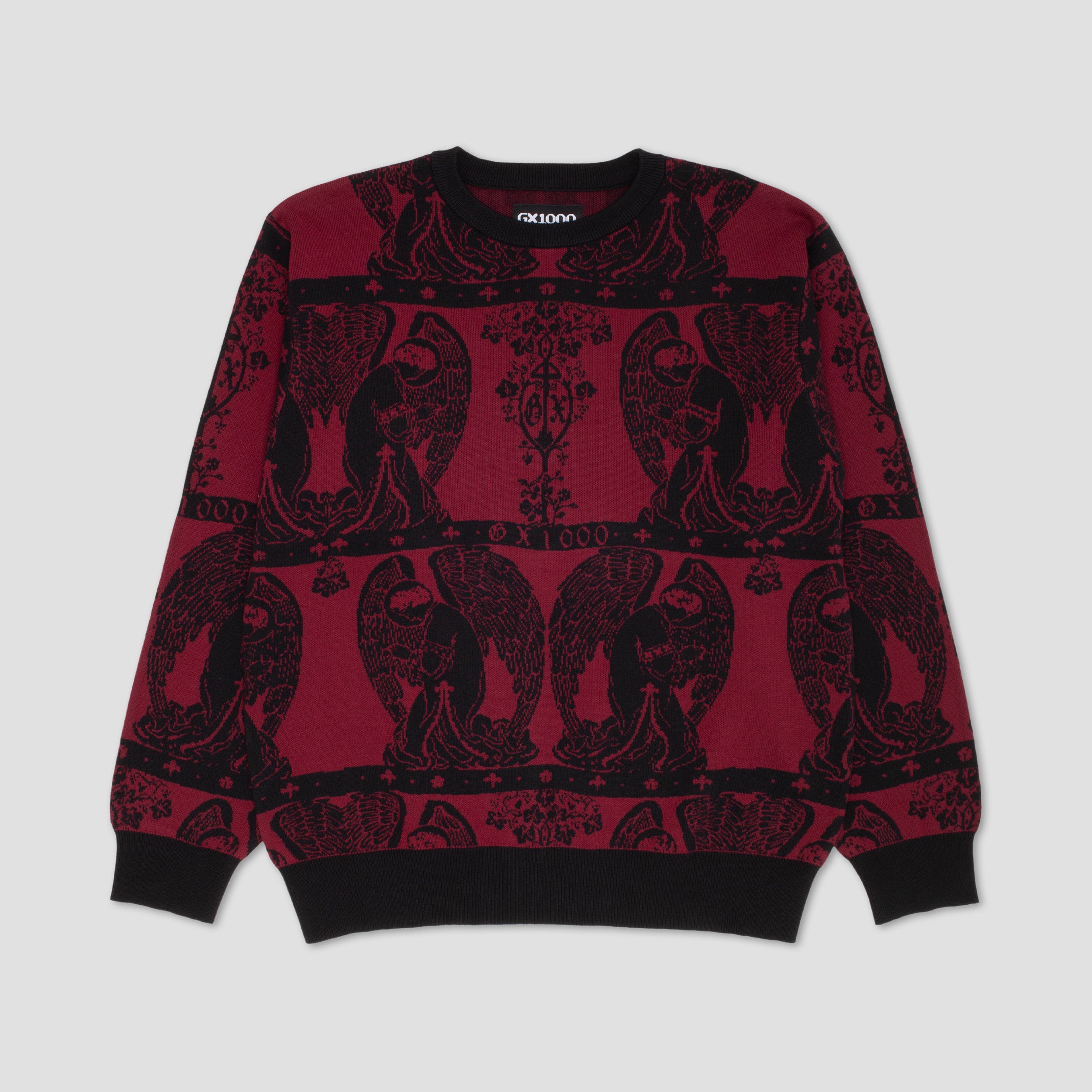 GX1000 Jacquard Knit Angel Sweater Black / Maroon – Slam City Skates