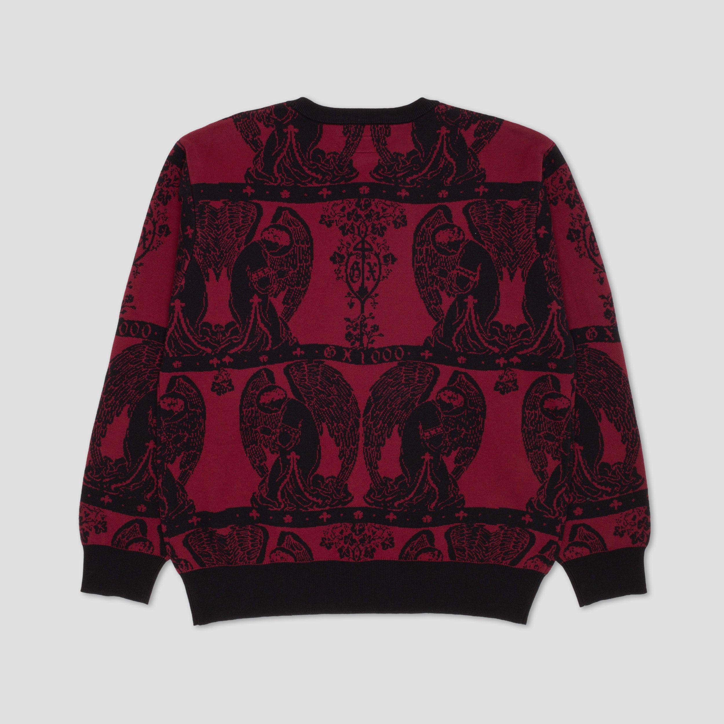 GX1000 Jacquard Knit Angel Sweater Black / Maroon – Slam City Skates