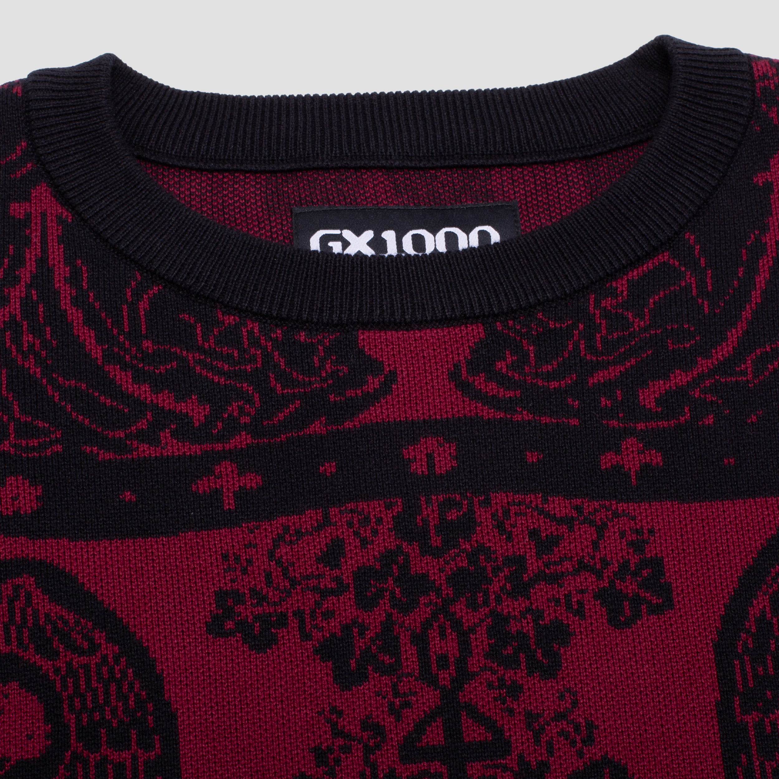GX1000 JACQUARD CREWNECK エンジェル柄 GX1000 JACQUARD CREWNECK エンジェル柄
