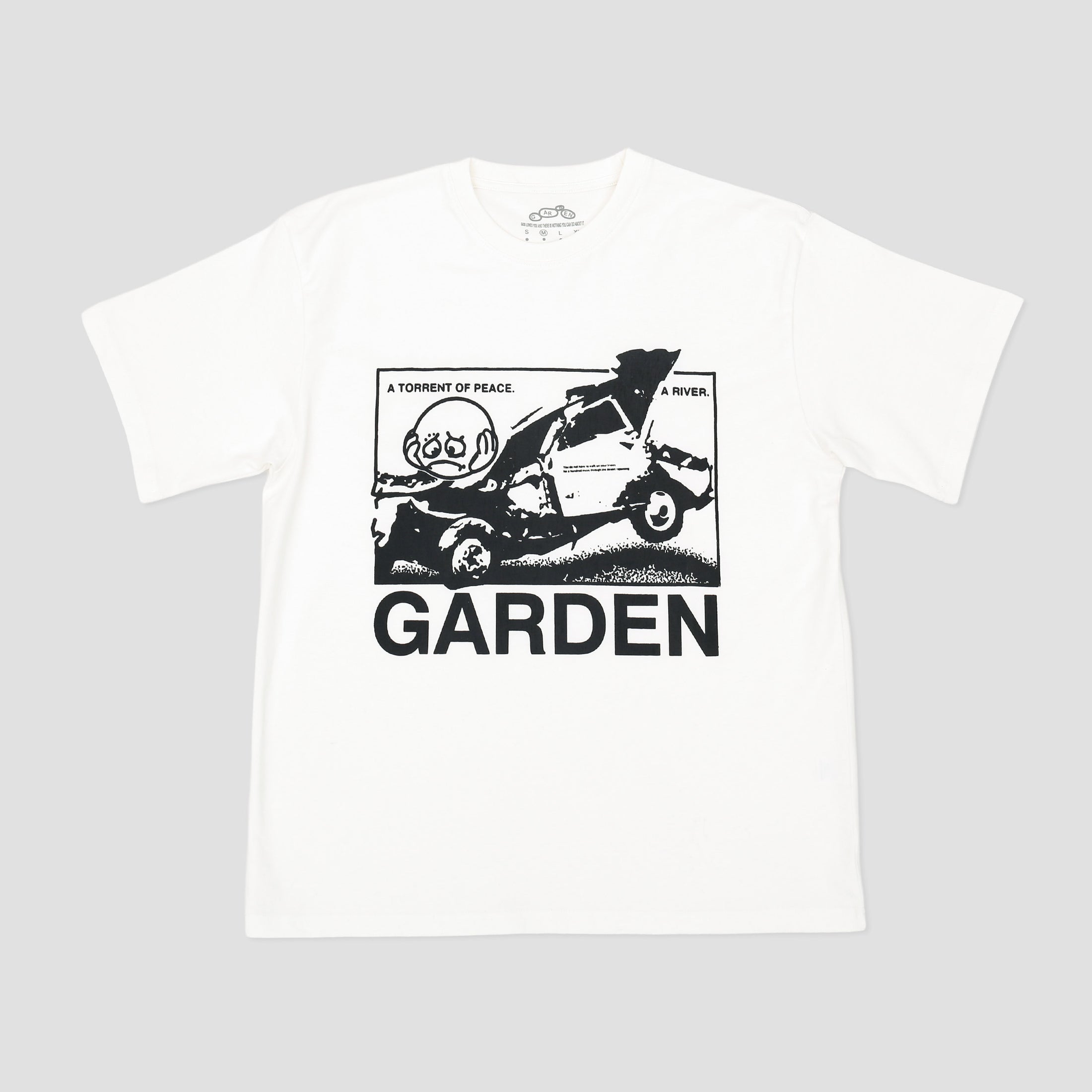 Garden Skateboards Duel T-Shirt Off White / Black