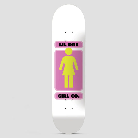 Girl 8.25 93 Til Lil Dre Skateboard Deck White