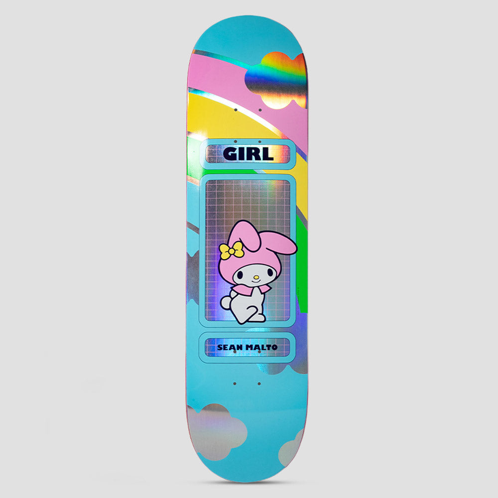 Girl x Hello Kitty 8.25 Malto Hello Kitty Rainbow Skateboard Deck