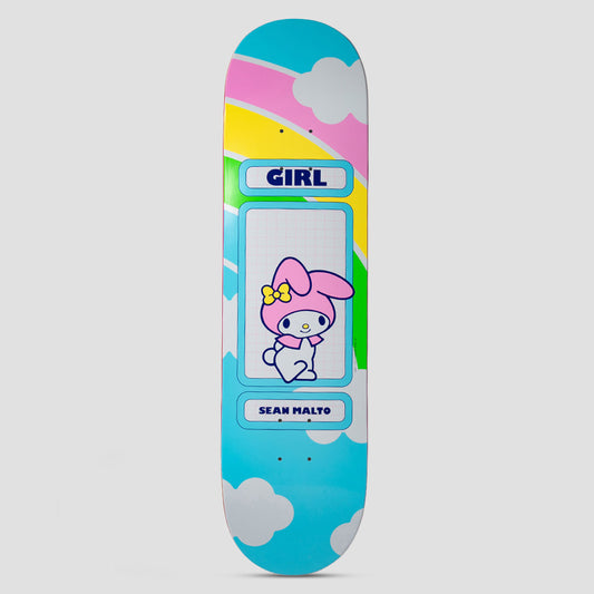Girl x Hello Kitty 8.25 Malto Hello Kitty Rainbow Skateboard Deck