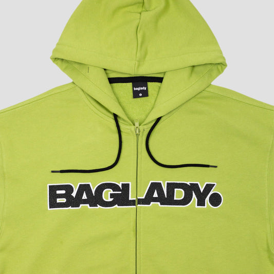 Baglady Full Zip Hood Timid Green