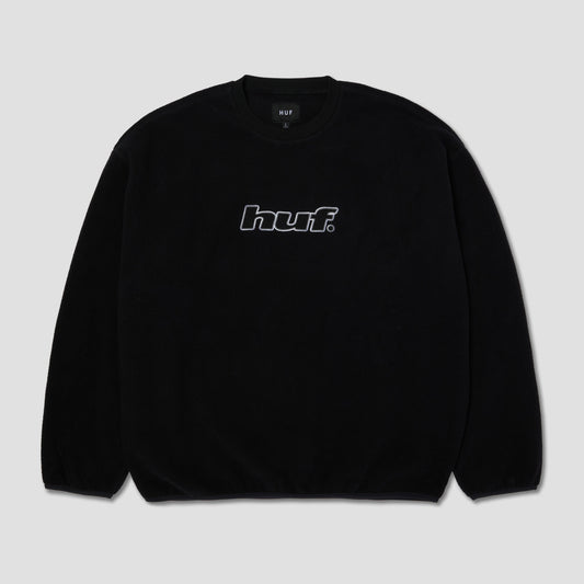 HUF H Dot Polar Fleece Crew Black
