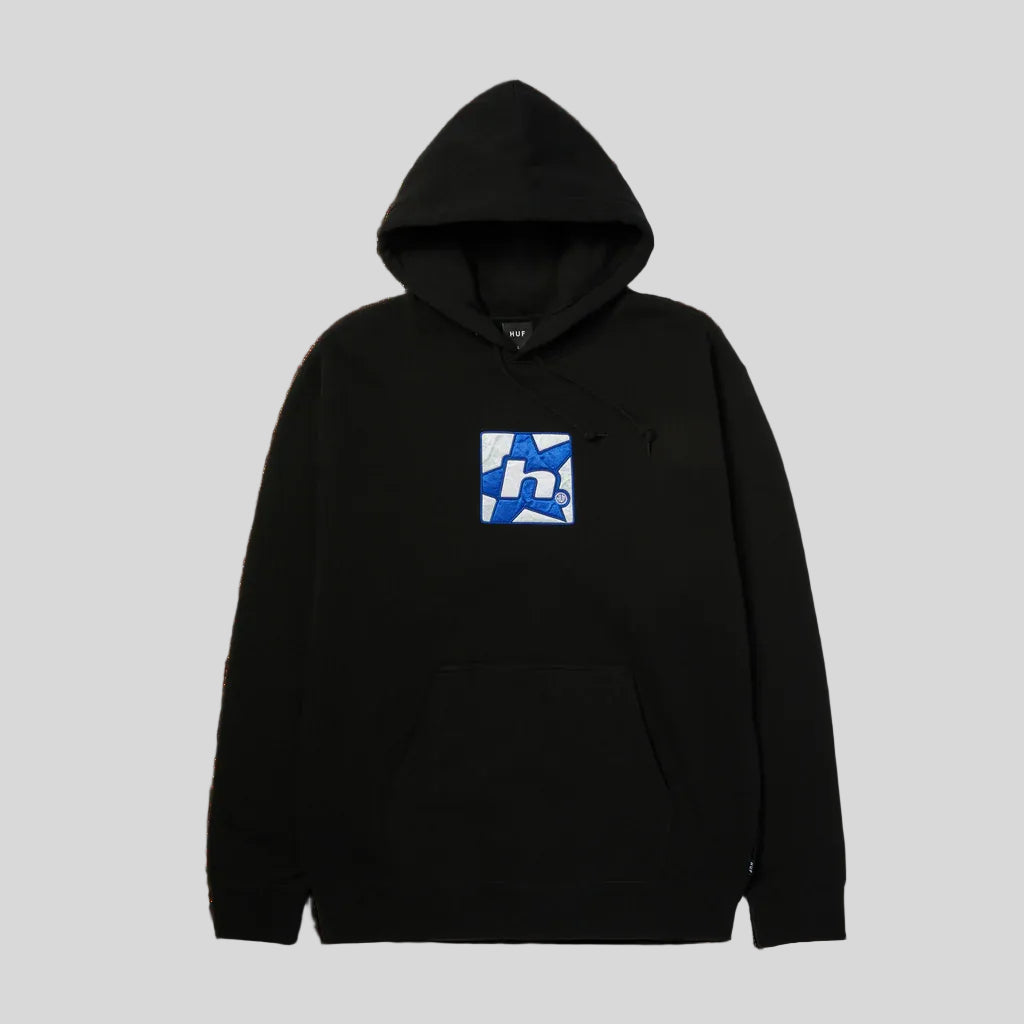 HUF H Star Hood Black
