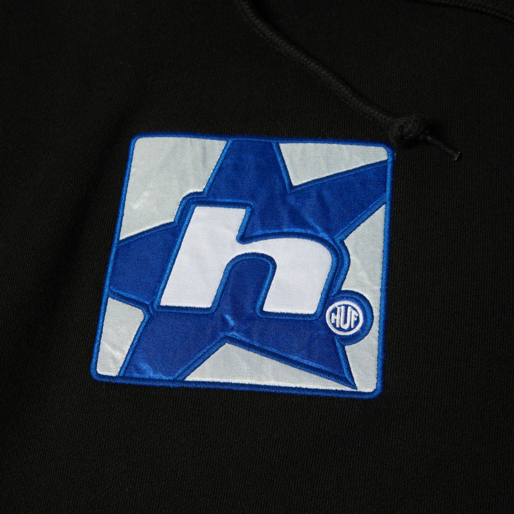 HUF H Star Hood Black