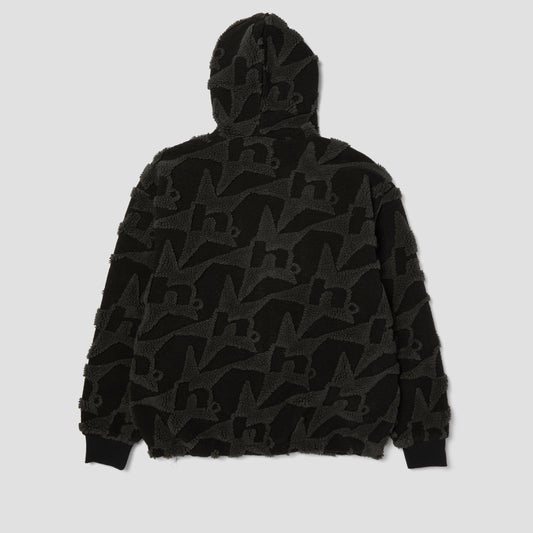 HUF H Star Repeat High Pile Jacket Black