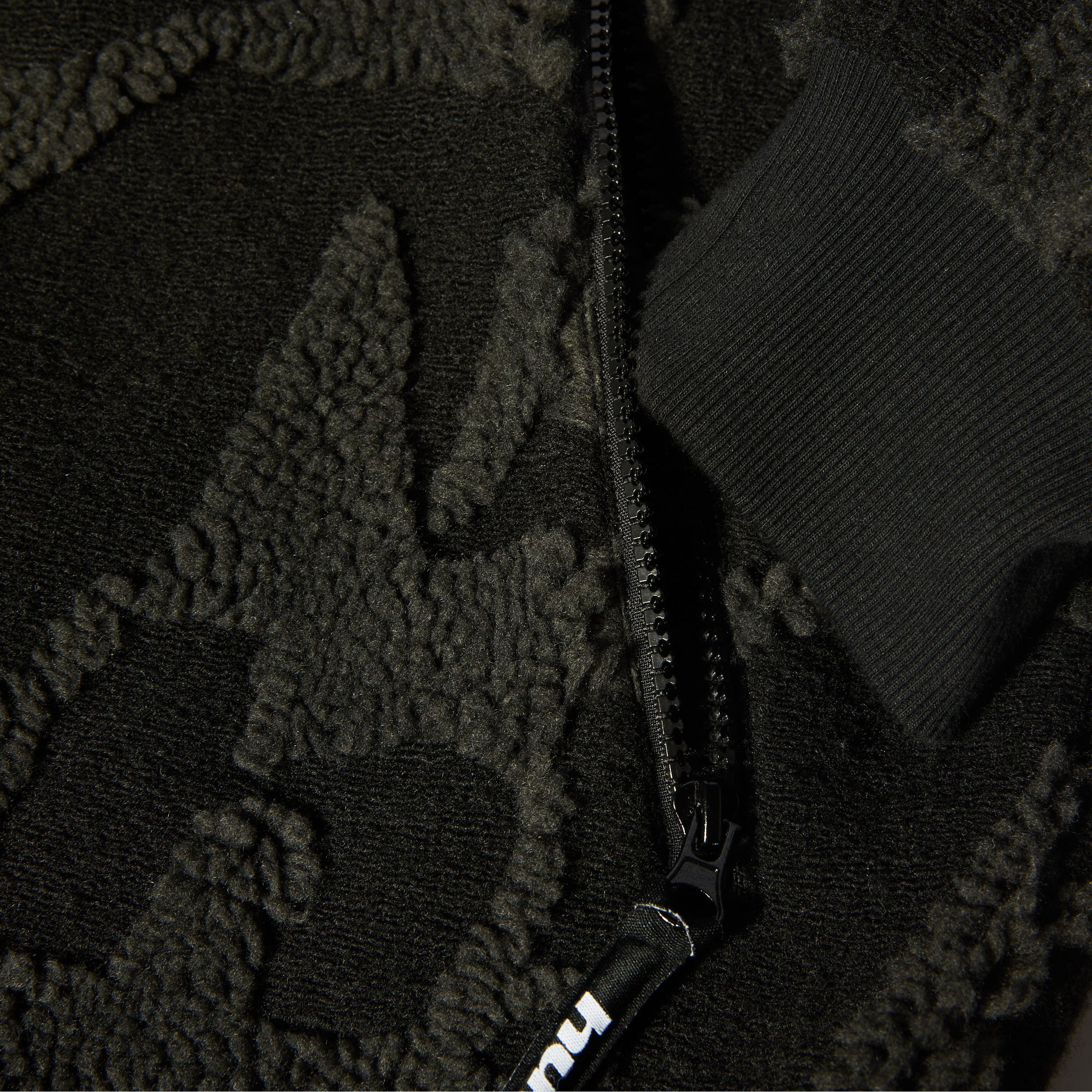 HUF H Star Repeat High Pile Jacket Black