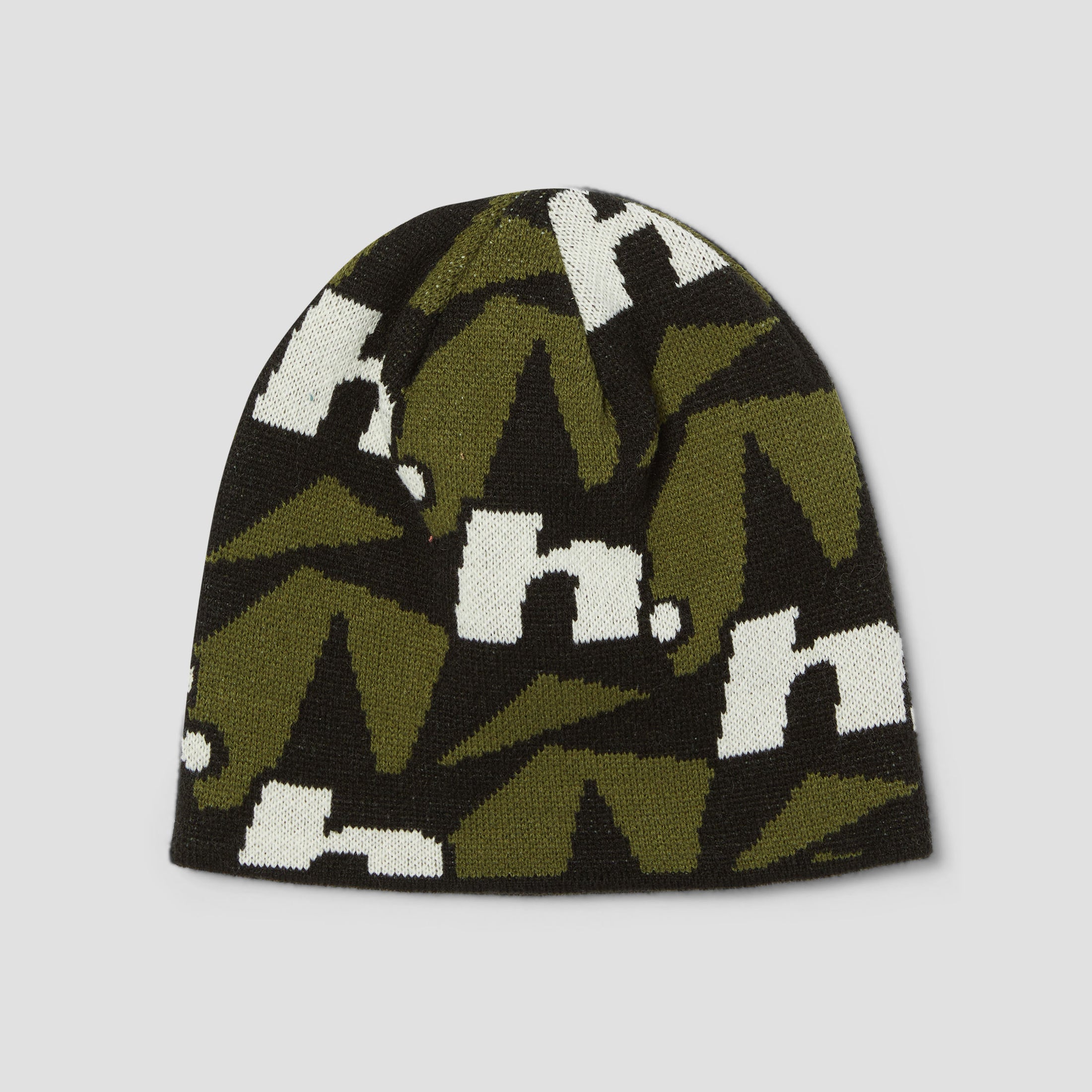 HUF H Star Repeat Skull Beanie Olive