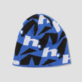 Load image into Gallery viewer, HUF H Star Repeat Skull Beanie Royal Blue
