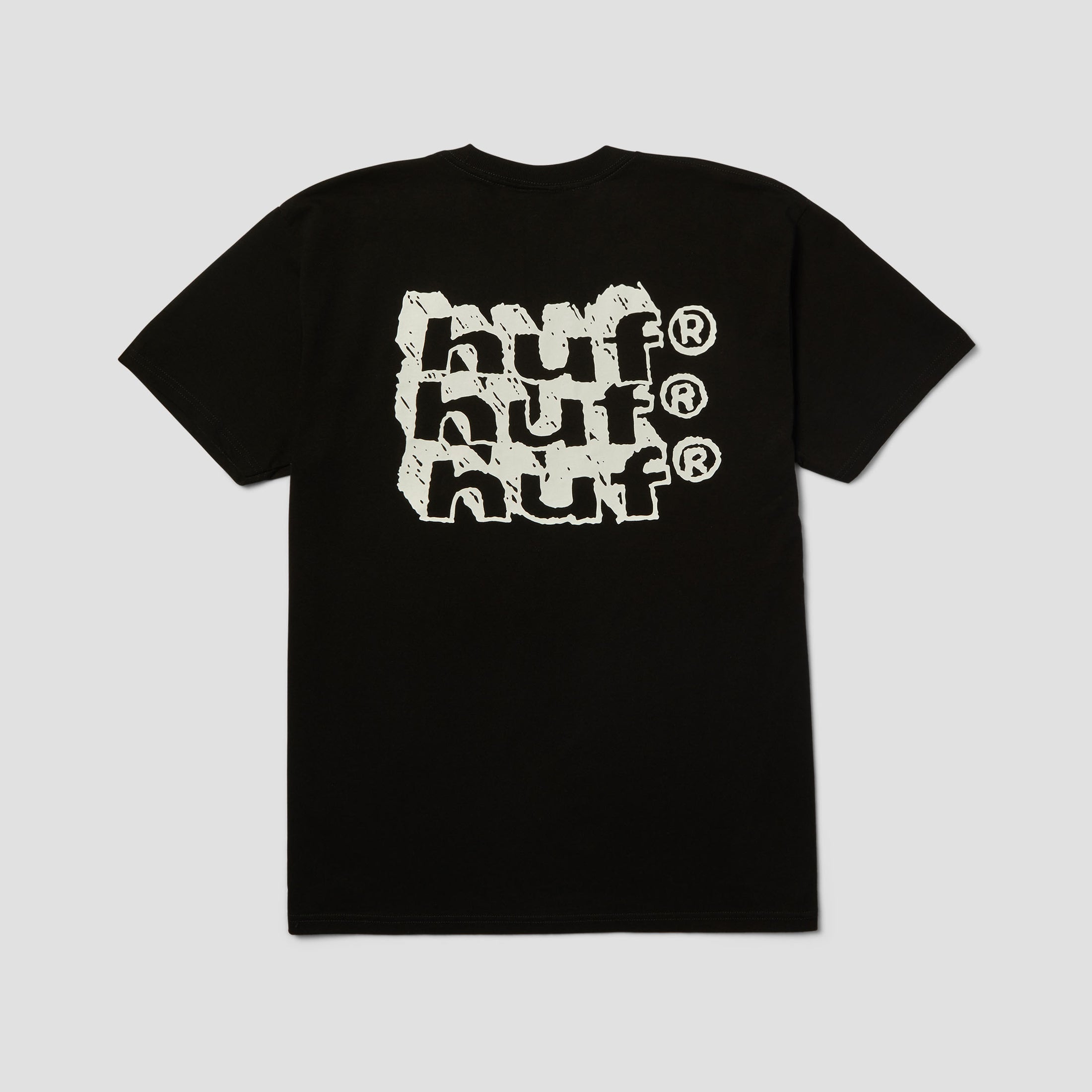 HUF Hand Stacked T-Shirt Black