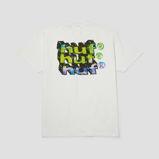 HUF Hand Stacked T-Shirt White