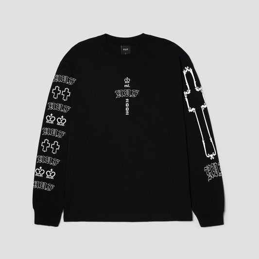 HUF Hard Luxe Longsleeve T-Shirt Black