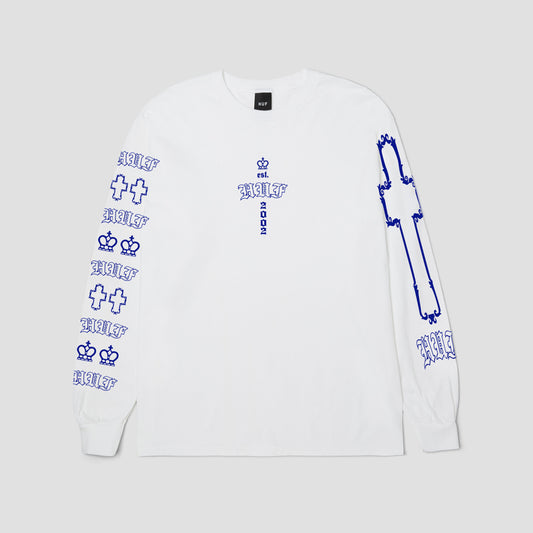 HUF Hard Luxe Longsleeve T-Shirt White
